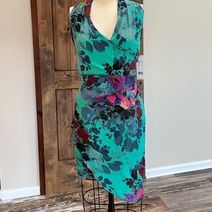 Nicole Miller faux wrap dress in size 12.